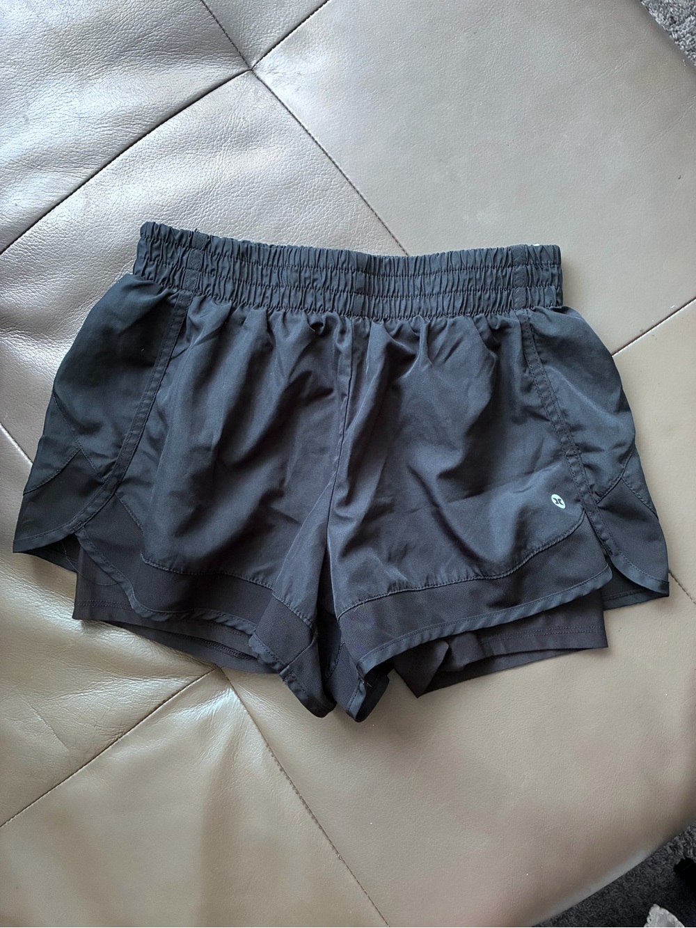 RBX Black Layered Athletic Shorts